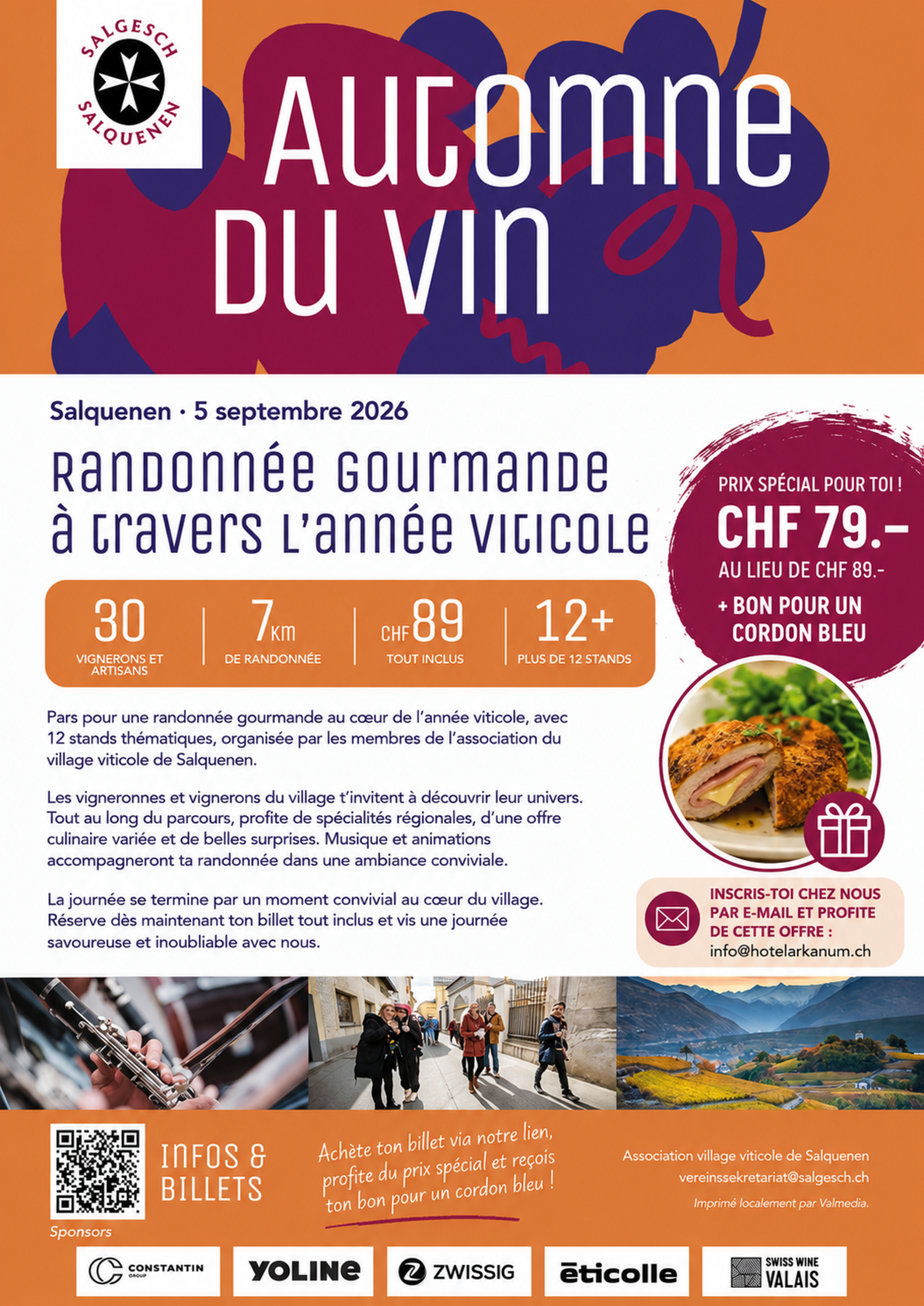 Fête des vendanges de Salgesch, le 5 septembre 2026