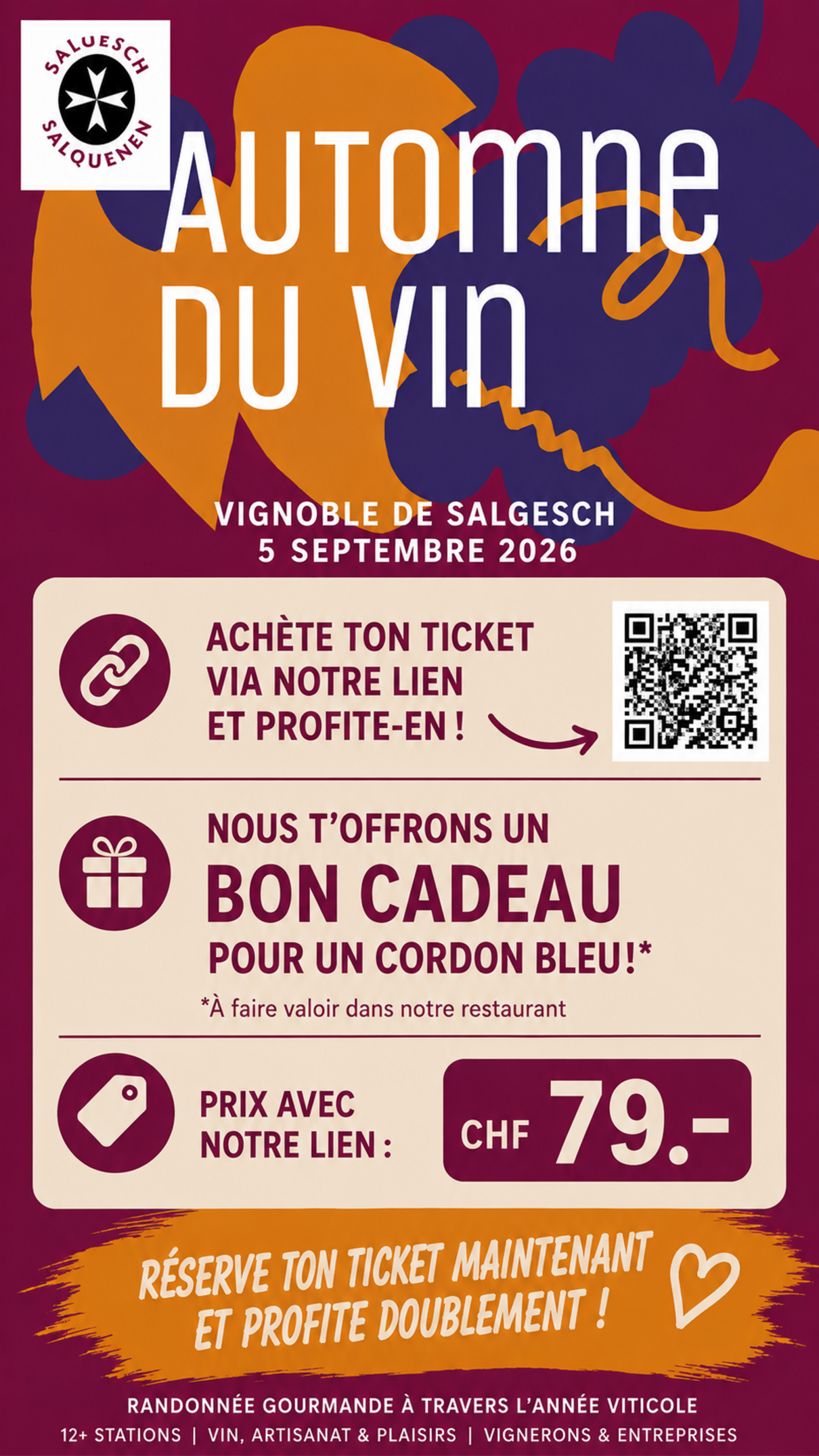 Fête des vendanges de Salgesch, le 5 septembre 2026